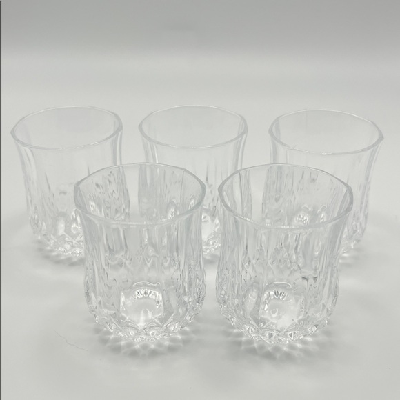 Cristal D'Arques Longchamp Vintage Crystal Shot Glasses - Set of 5 - Picture 4 of 7